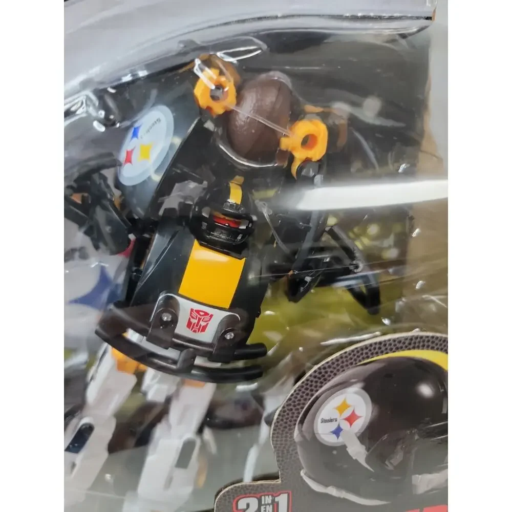Transformers NFL Steelsmash Steelers Action Figure Helmet Hasbro New Sealed